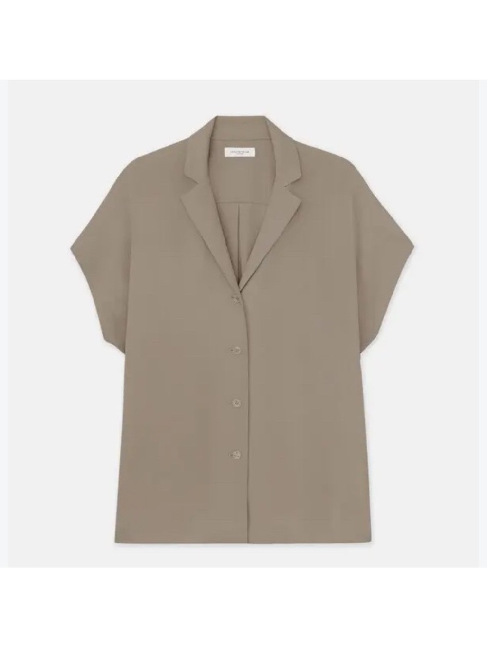 LAFAYETTE 148 New York 100% Organic Silk Georgette Notch Collar Blouse Women XL - Picture 2 of 11